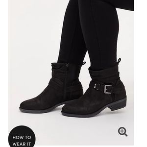 Torrid black ankle booties